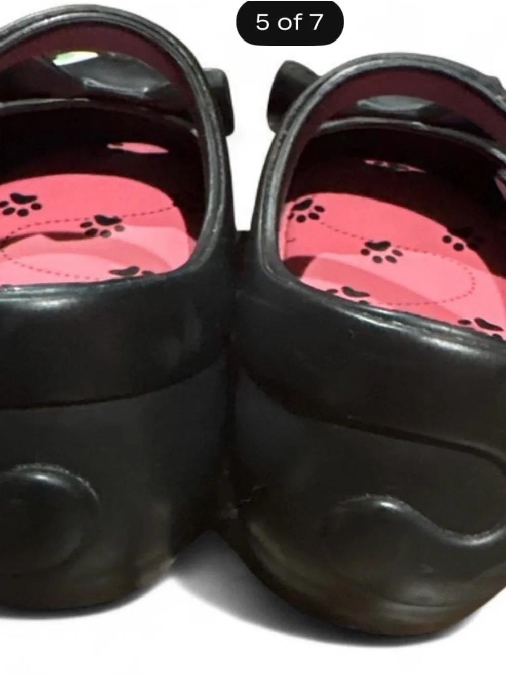 Mini Melissa Black Cat Mary Jane Shoes with Pink Insole